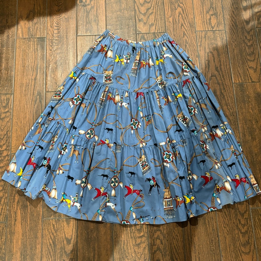 Cow girl skirt vintage made in New Mexico